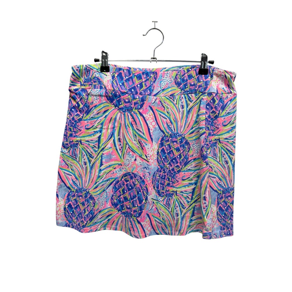 Lulu-B‎ Skort Pineapple Print Size M Multicolor Women Tennis Pickleball Golf